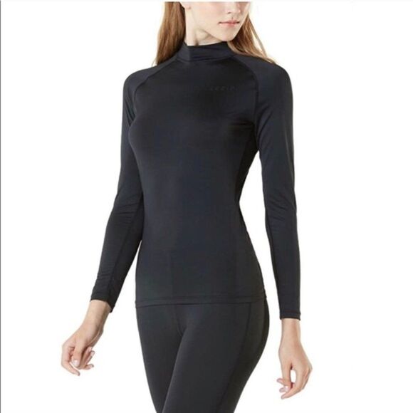 Tesla Navy Blue Compression Base Layer Long Sleeve - Picture 1 of 13